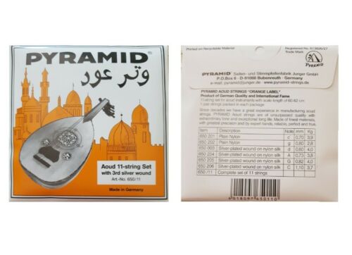 Pyramid Oud Strings 11 String Set Aoud Pyramid - #650/11 (made In Germany)