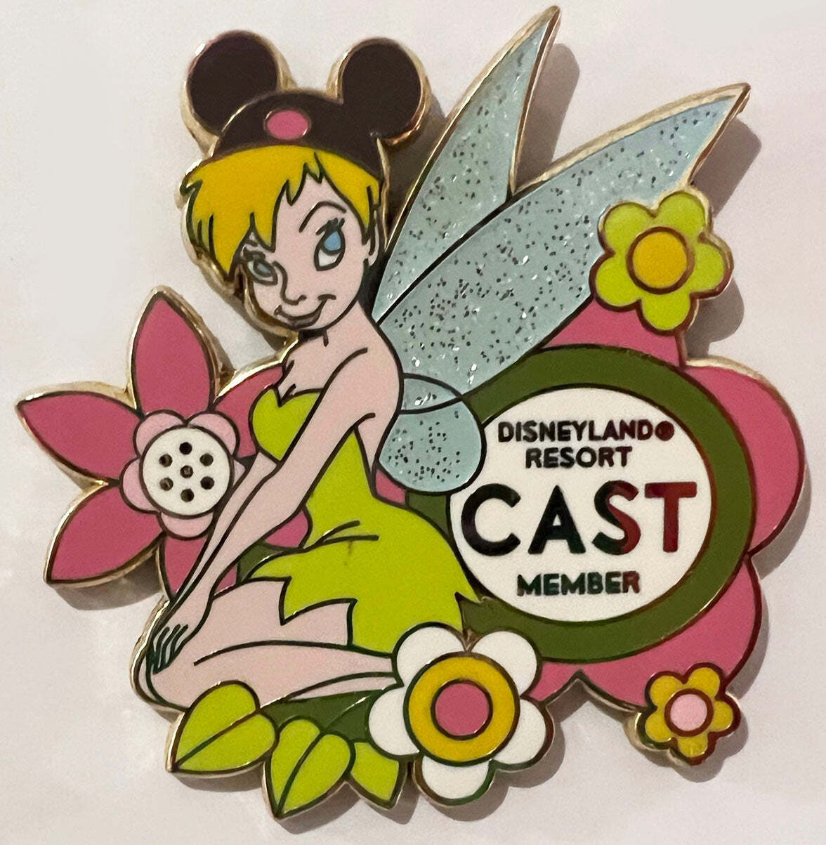 Tinker Bell With Flowers Cast Member Exclusive Disney Pin D01