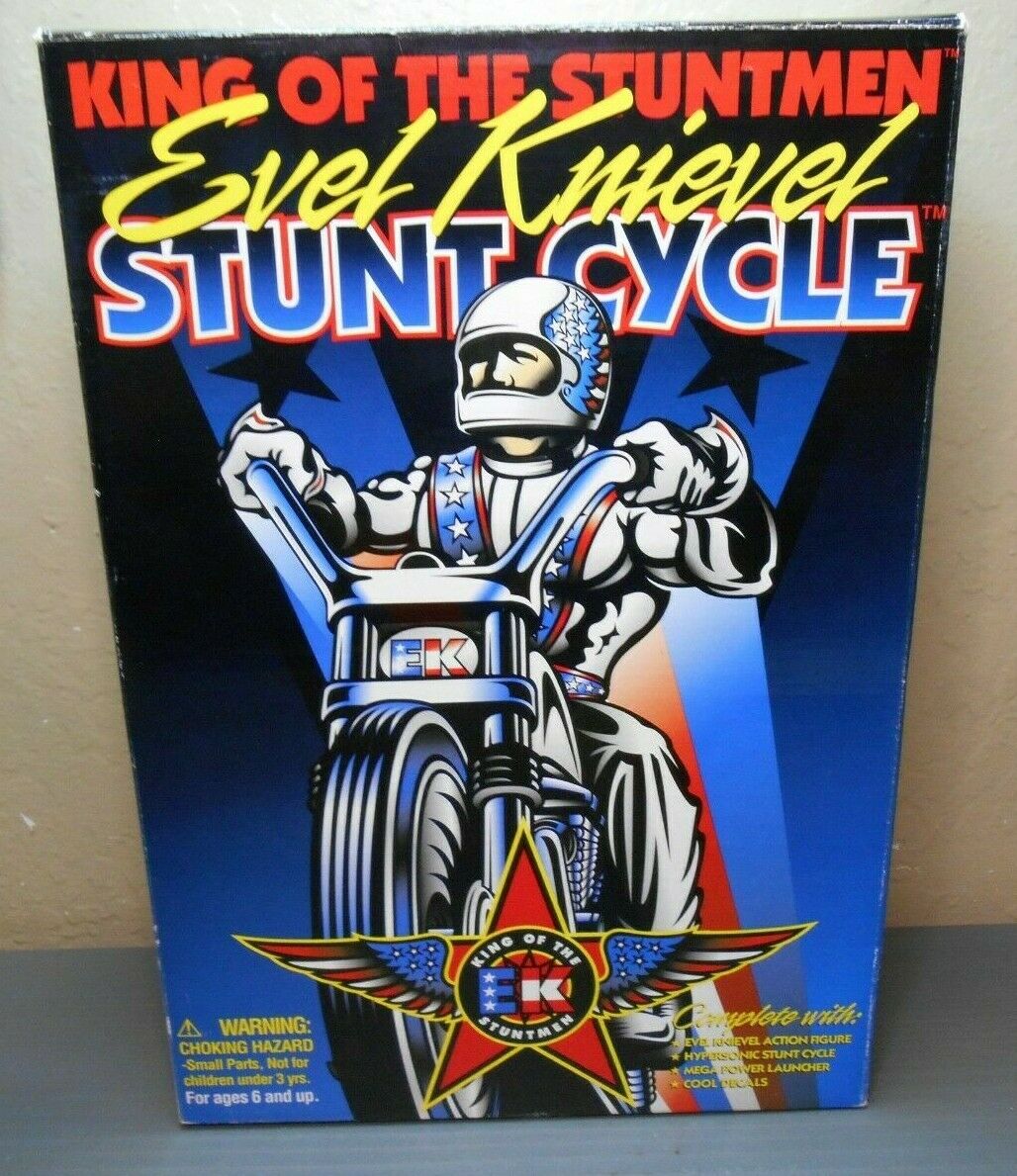 Evel Knievel Stunt Cycle With Evel Kneive Action Figure ,hypersonic Stunt Cycle