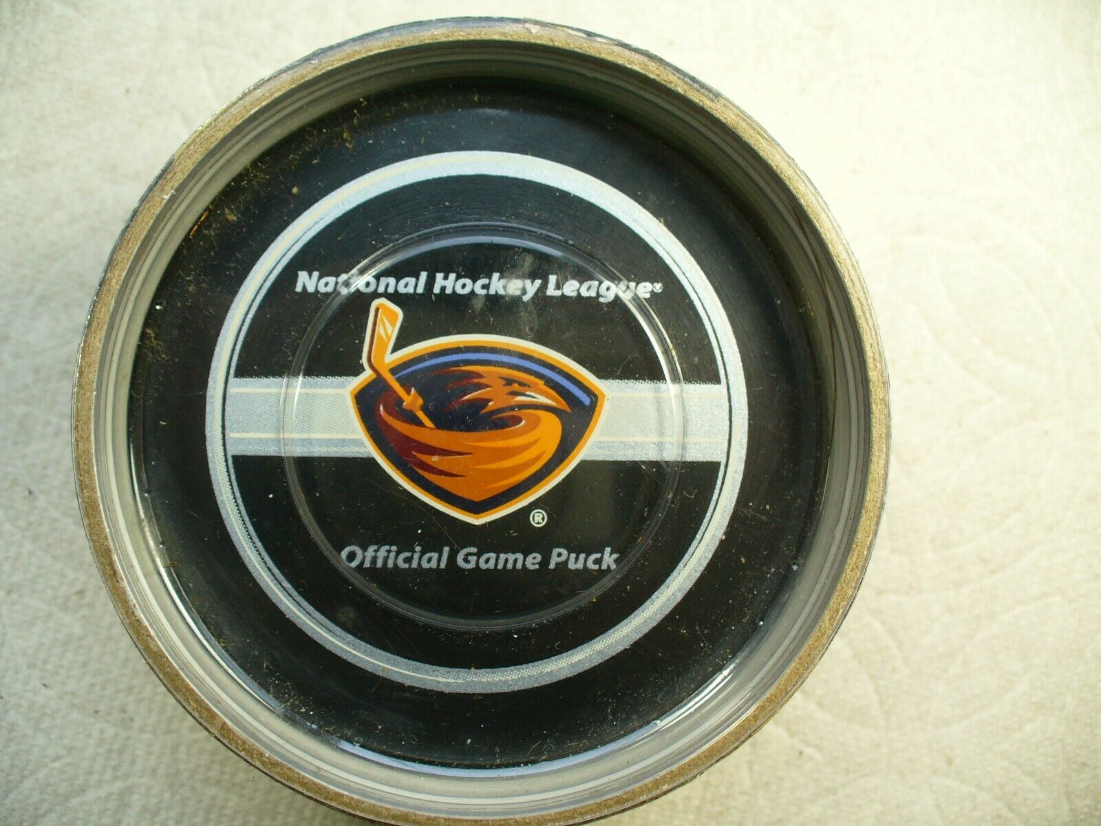 Nhl Atlanta Thrashers '05-09 Circa Logo Official Game Hockey Puck Collect Pucks